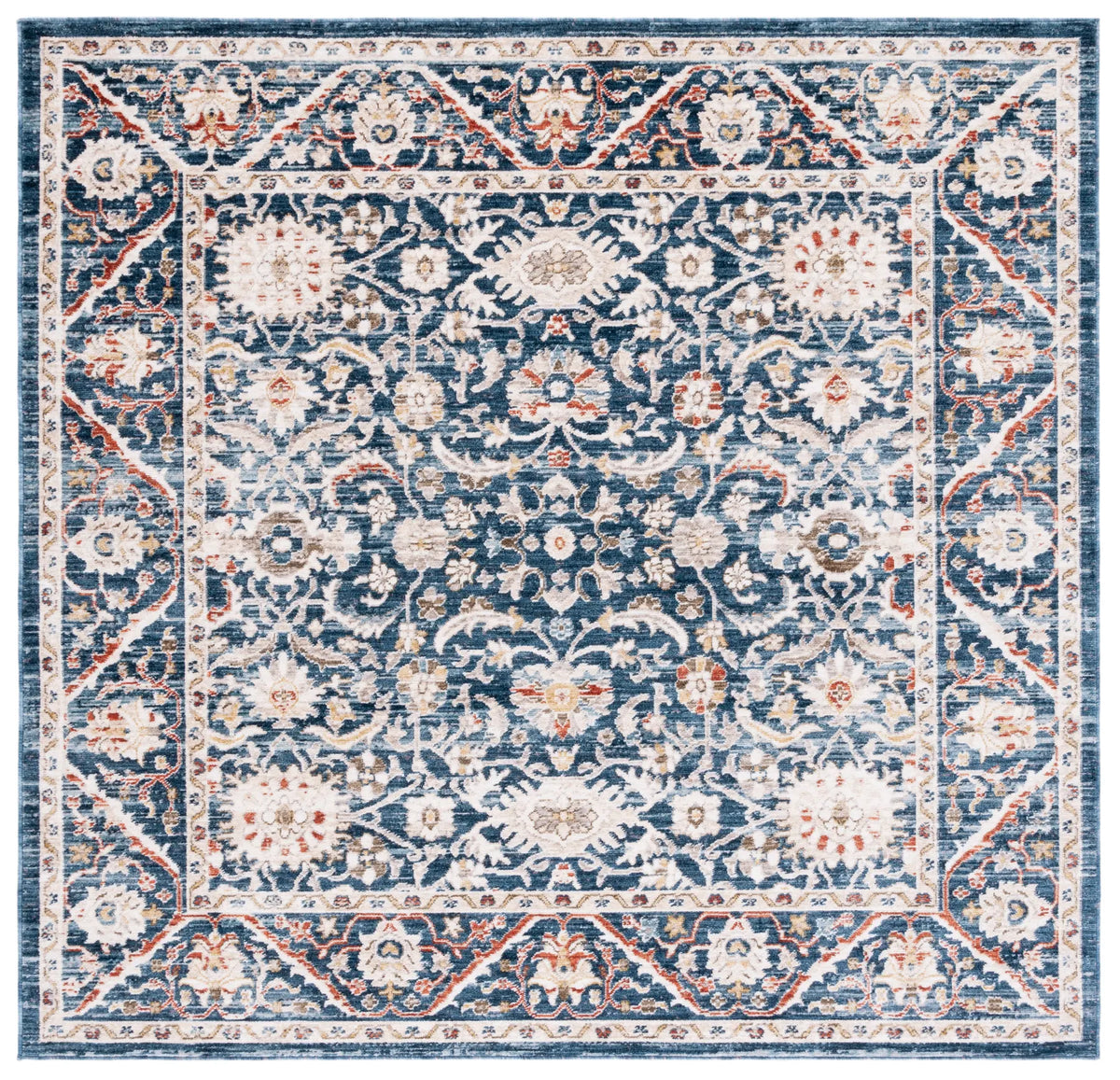 Safavieh Olympia 6'-0" x 6'-0" Rug in Navy / Ivory