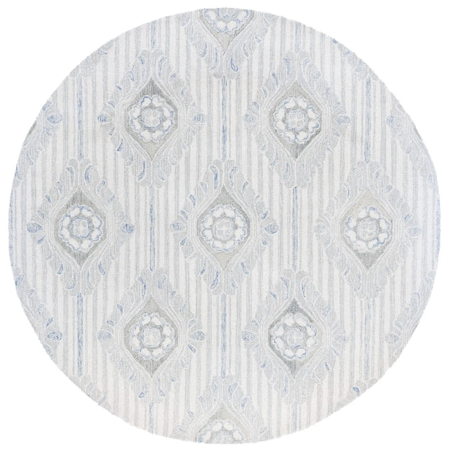 Safavieh Pine 6'-0" x 6'-0" Rug in Light Grey / Blue