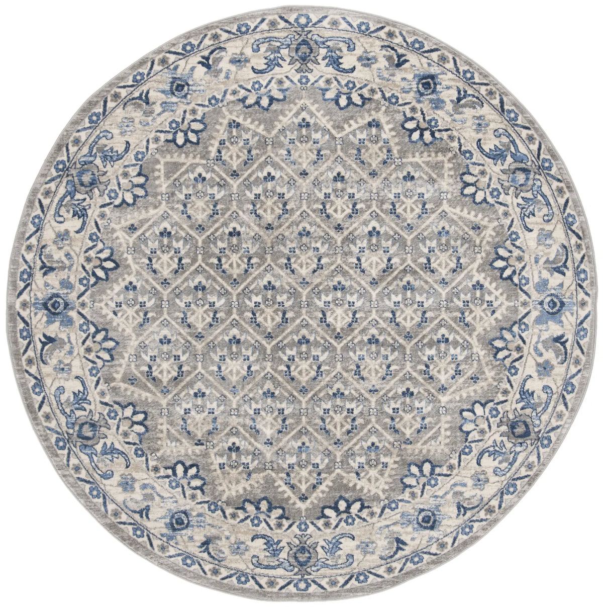 Safavieh Brentwood 10'-0" x 10'-0" Rug in Light Grey / Blue