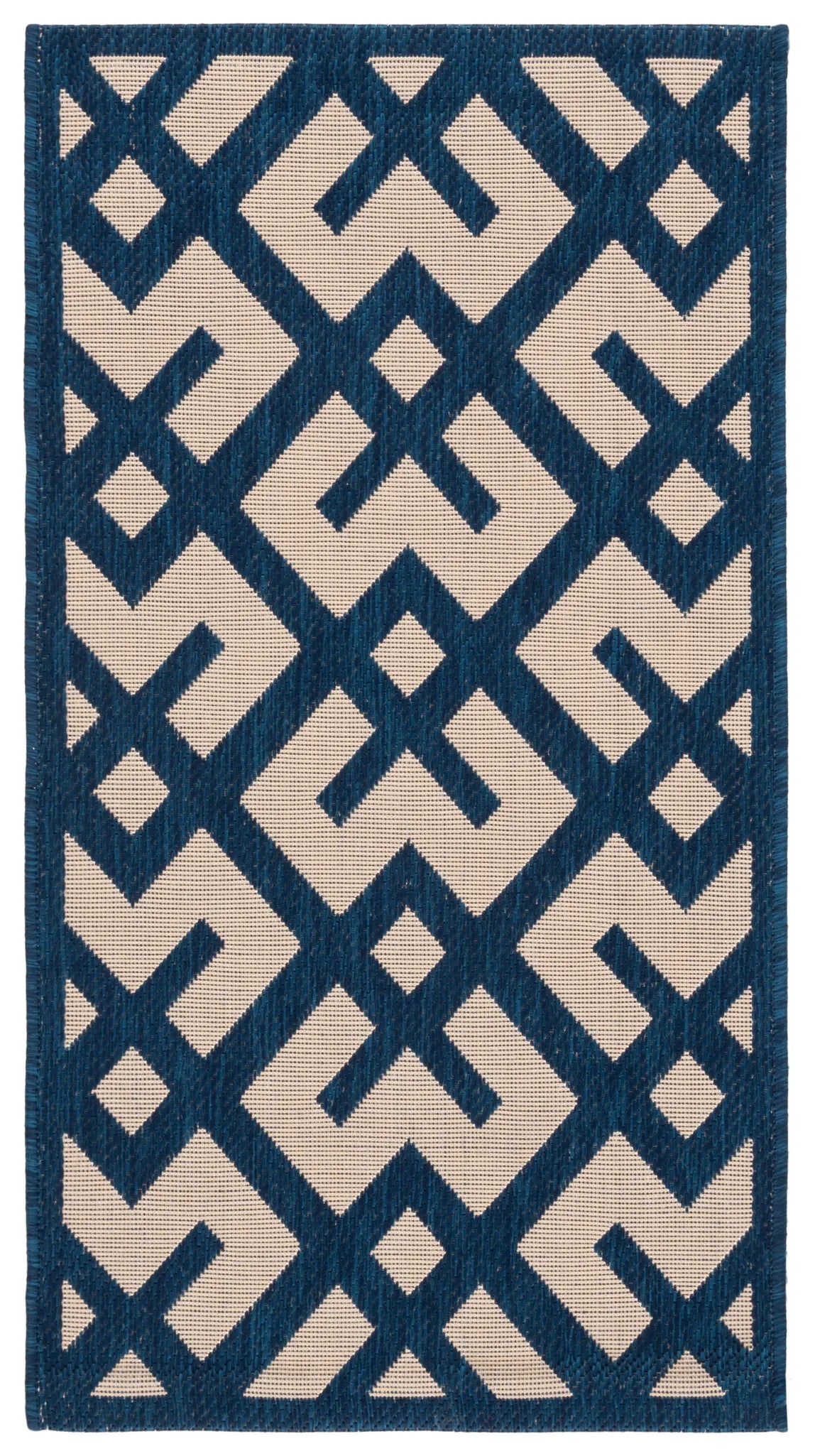 Safavieh Courtyard 2'-0" x 3'-7" Rug in Navy / Beige