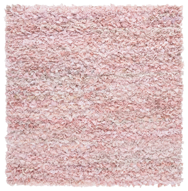Safavieh Rio Shag 6'-0" x 6'-0" Rug in Light Pink