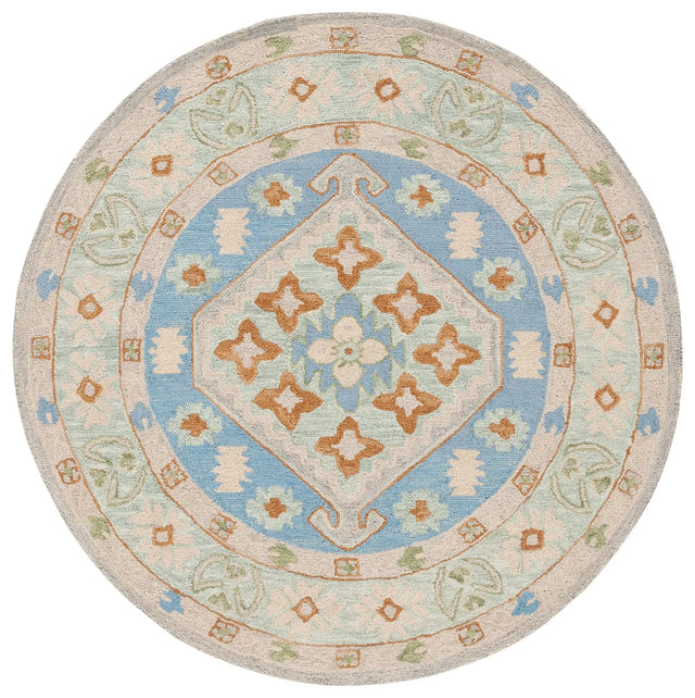 Safavieh Heritage 6'-0" x 6'-0" Rug in Green / Ivory