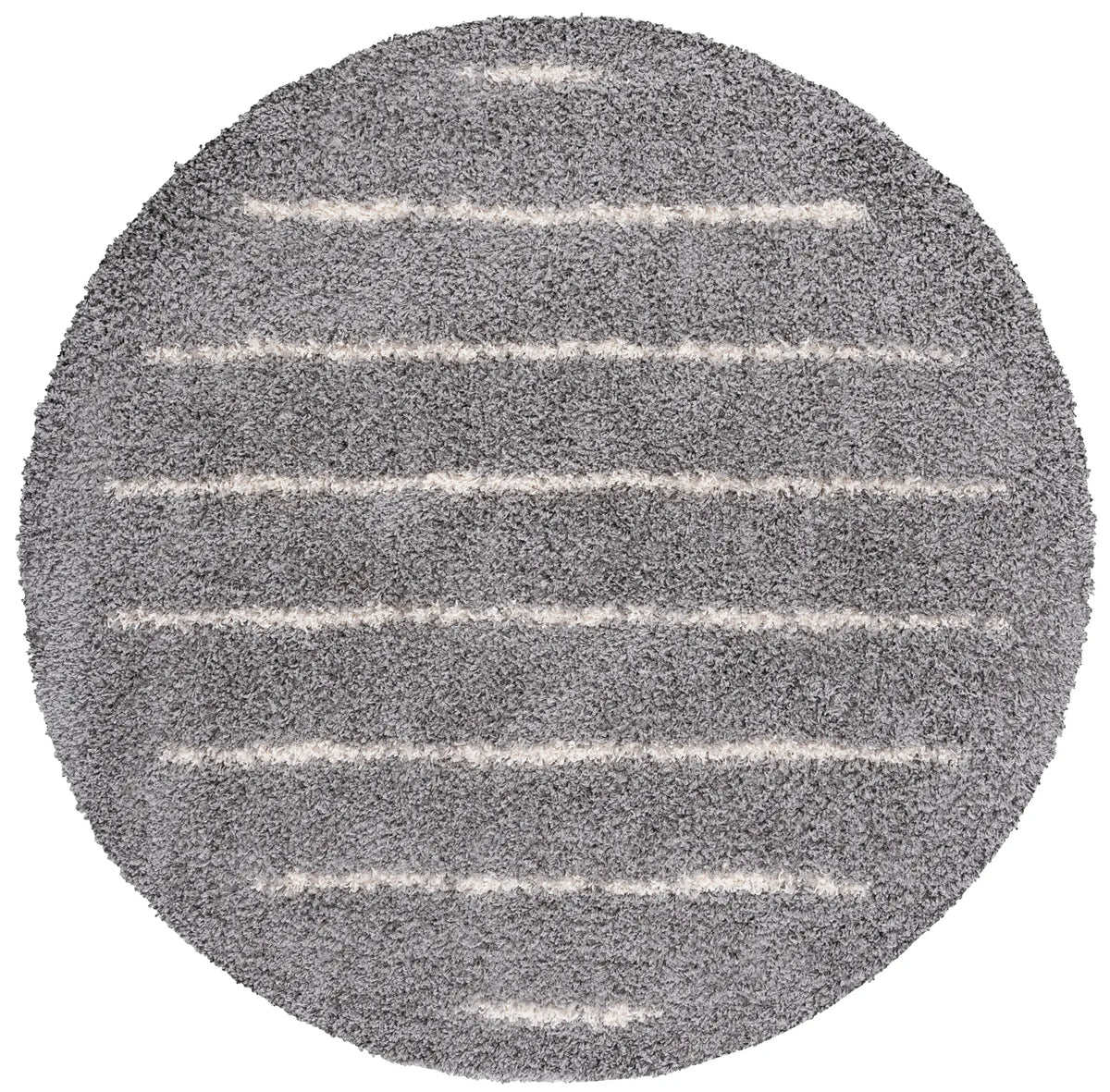 Safavieh Venus Shag 600 6'-7" x 6'-7" Rug in Grey / Ivory