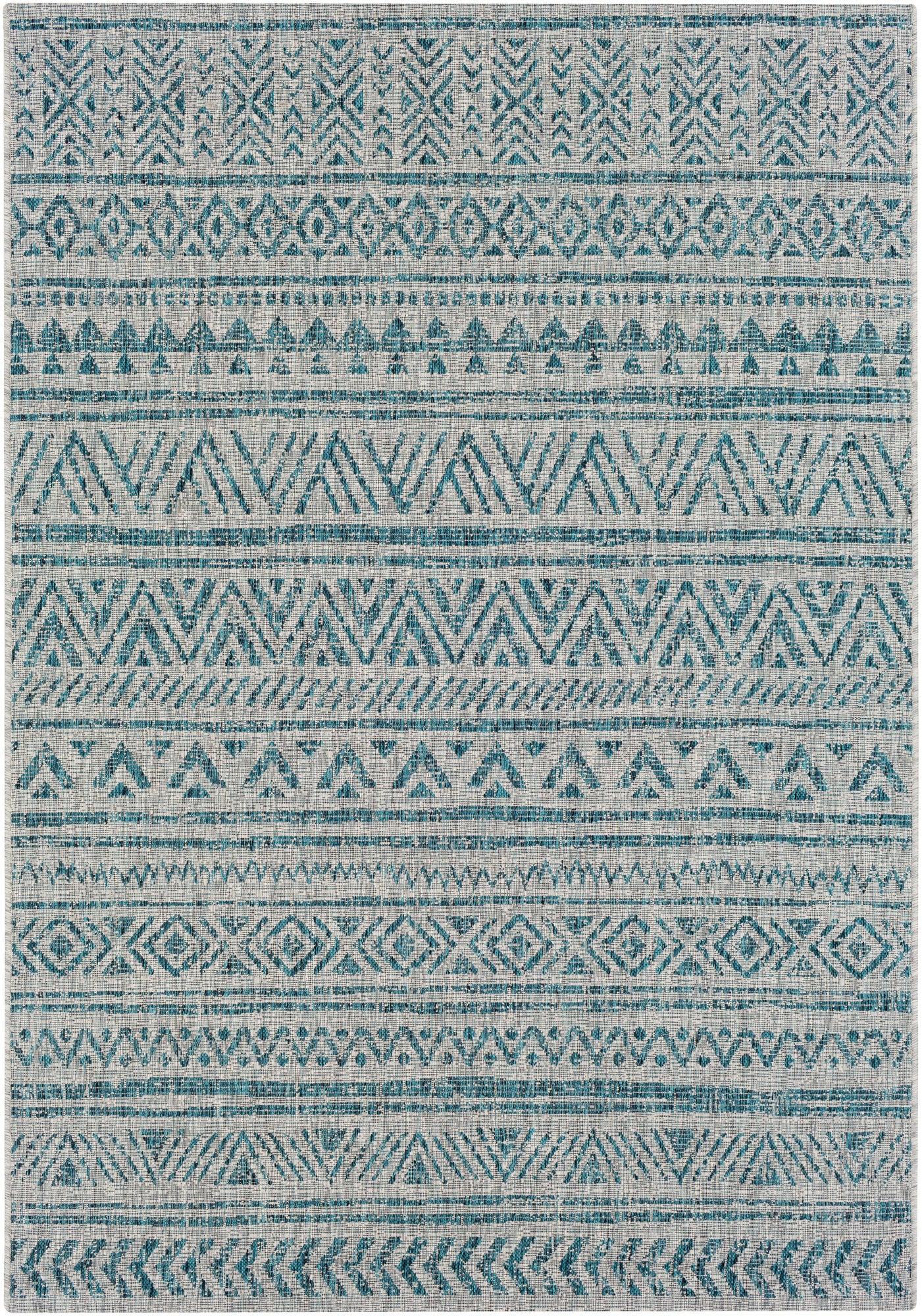 Surya Eagean Eag-2307 Aqua, Black, White, Taupe Rug.