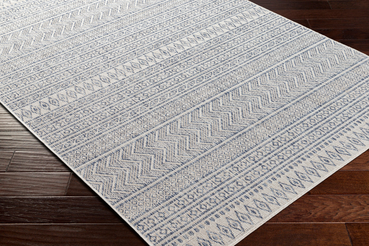 Surya Eagean Eag-2410 Navy, Blue, Pale Blue, Off-White, Gray, Oatmeal Rug.
