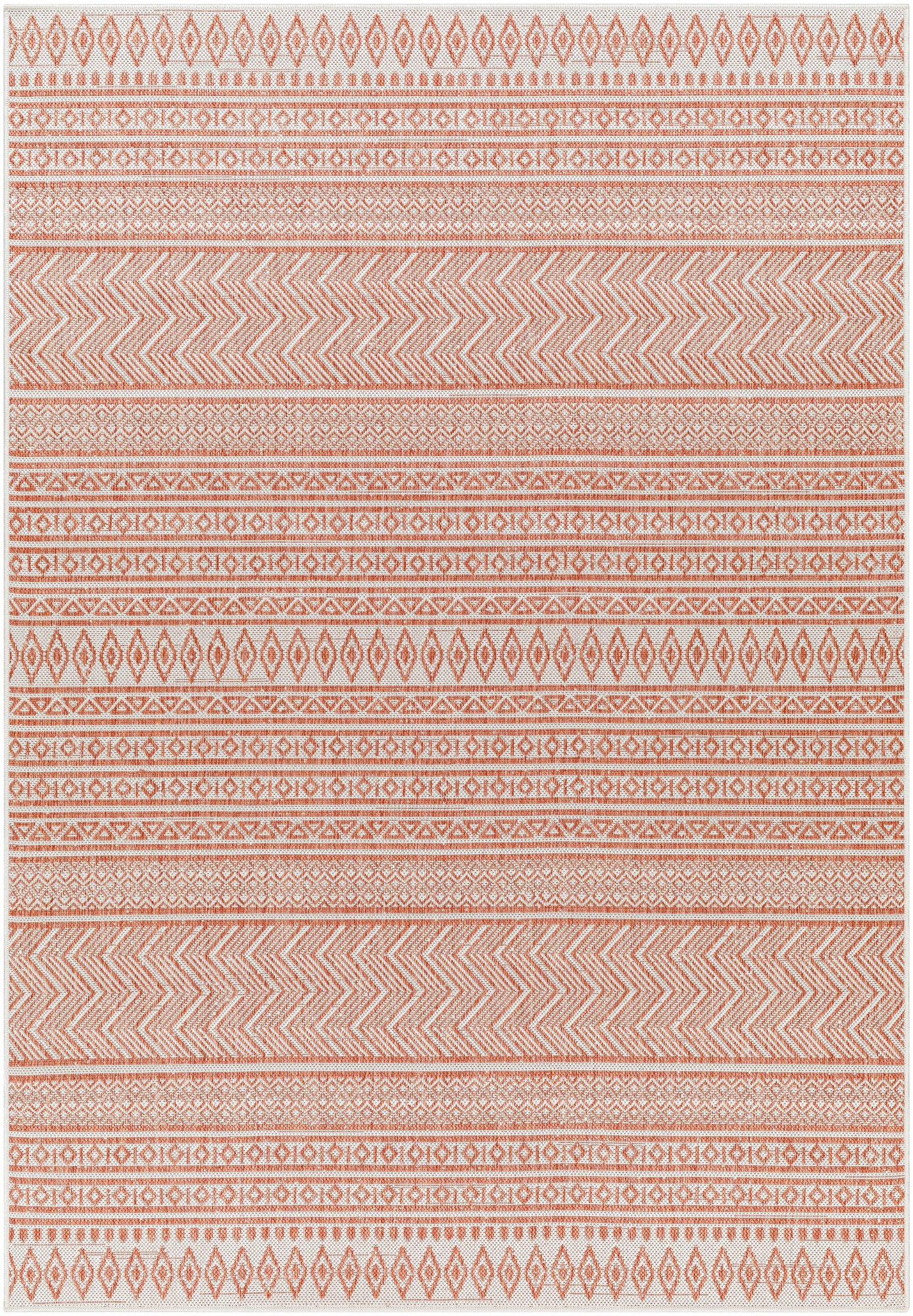 Surya Eagean Eag-2426 Rust, Ivory, Dusty Pink, Dusty Coral Rug.