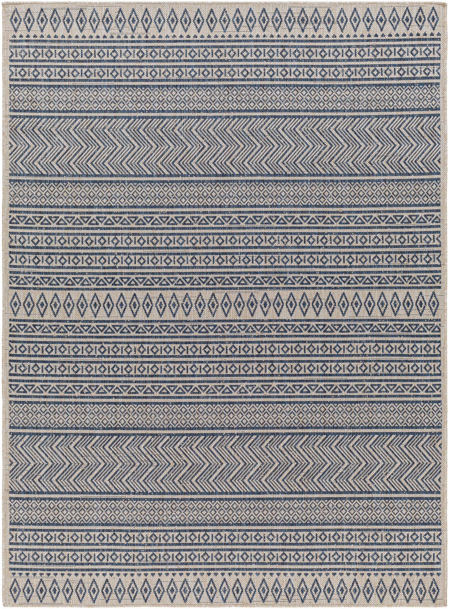 Surya Eagean Eag-2428 Navy, Light Beige, Charcoal, Blue, Ice Blue Rug.