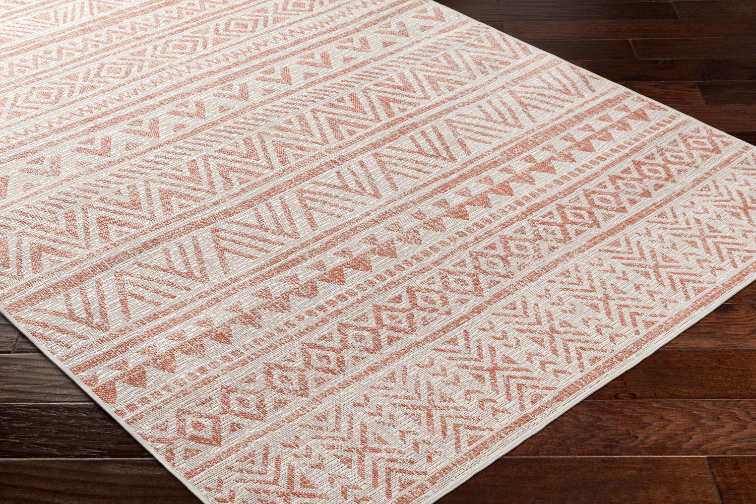 Surya Eagean Eag-2430 Rust, Ivory, Dusty Pink, Dusty Coral Rug.