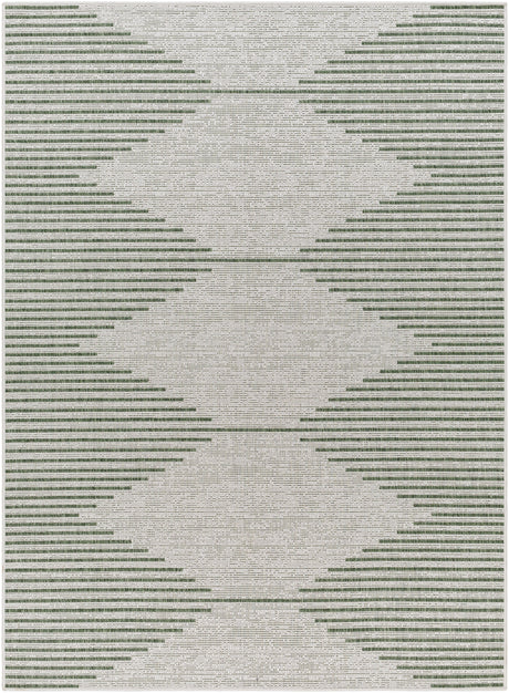 Surya Eagean Eag-2432 Grass Green, Ivory, Dark Green, Seafoam Rug.