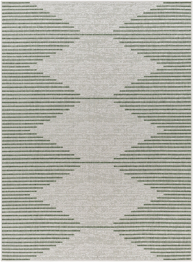 Surya Eagean Eag-2432 Grass Green, Ivory, Dark Green, Seafoam Rug.