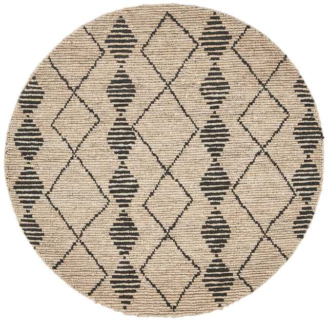 Safavieh Bohemian 6'-0" x 6'-0" Rug in Beige / Black