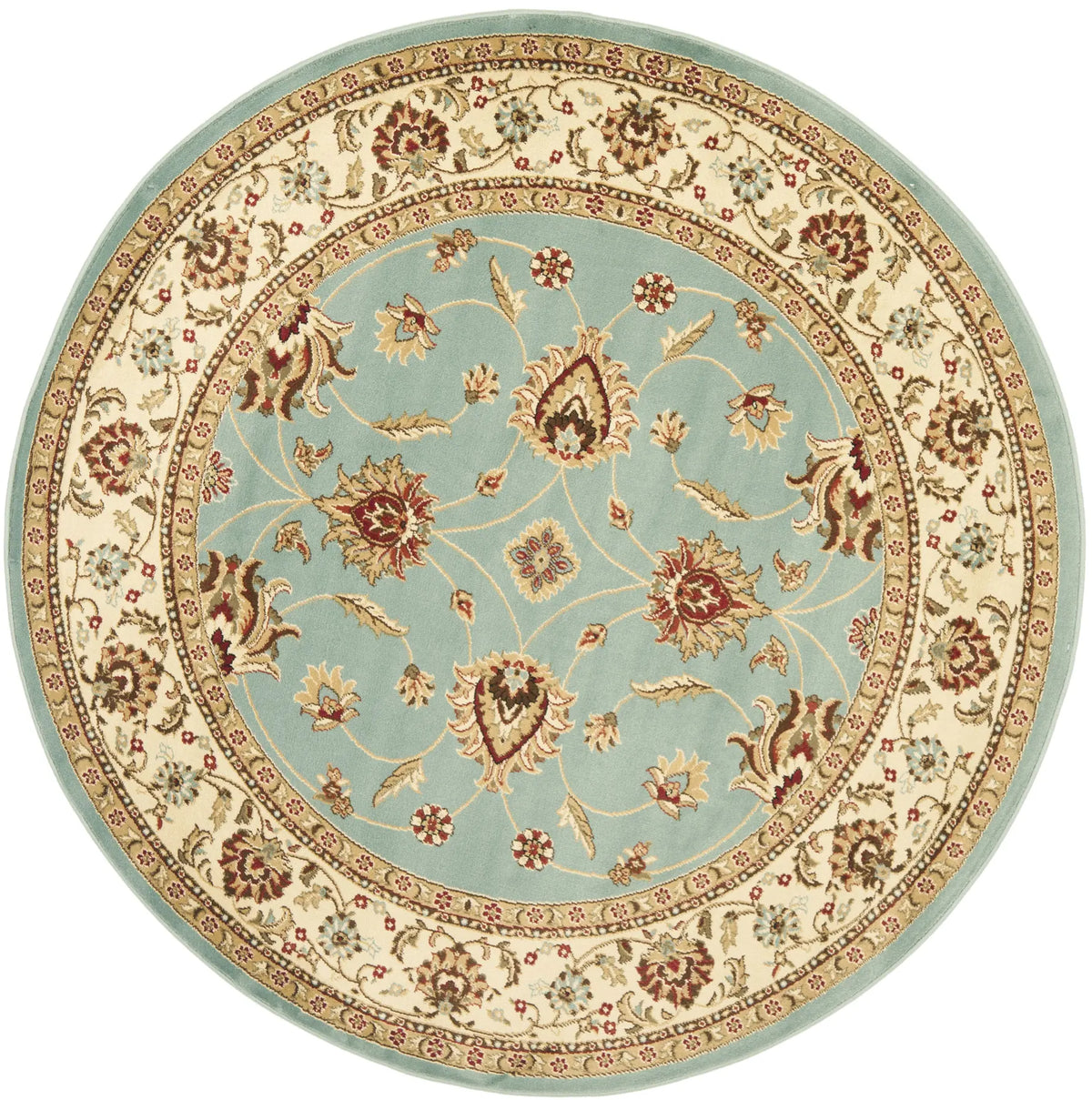 Safavieh Lyndhurst 5'-3" x 5'-3" Rug in Blue / Ivory