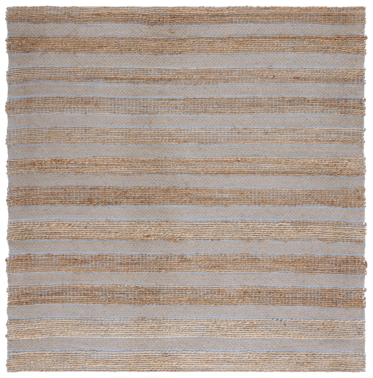 Safavieh Natural Fiber 6'-6" x 6'-6" Rug in Light Blue / Natural