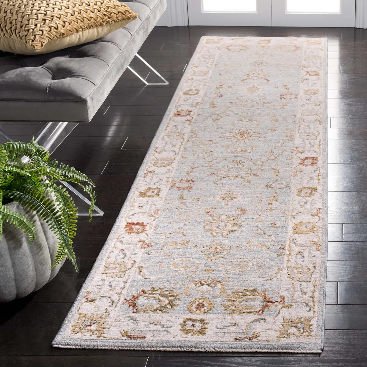 Safavieh Hamilton 2'-2" x 8'-0" Rug in Blue / Gold