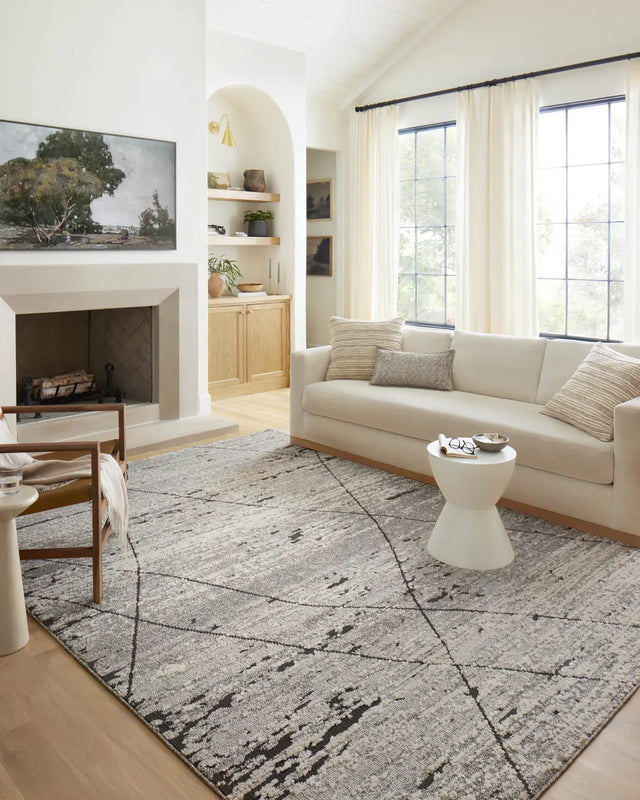 Loloi Fabian Fab-04 Grey/Charcoal Rug - room scene 1