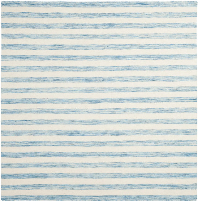 Safavieh Dhurries 6'-0" x 6'-0" Rug in Aqua / Ivory