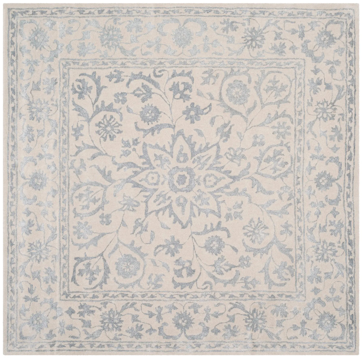 Safavieh Glamour 6'-0" x 6'-0" Rug in Silver / Ivory