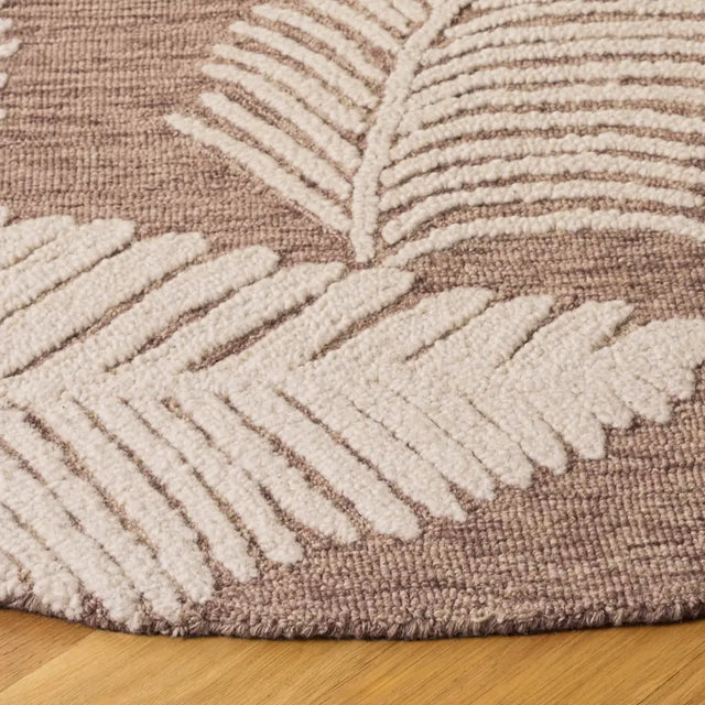 Safavieh Jardin 6'-0" x 6'-0" Rug in Brown / Ivory