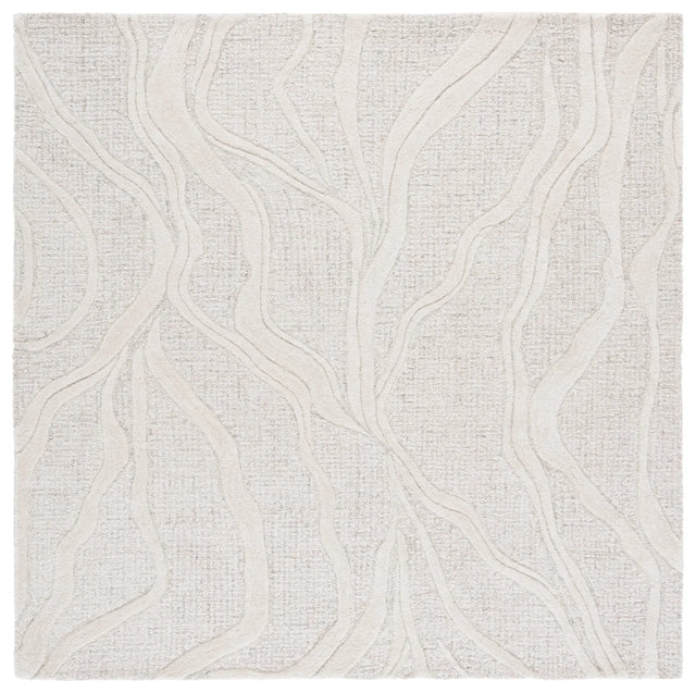 Safavieh Ebony 6'-0" x 6'-0" Rug in Grey / Ivory