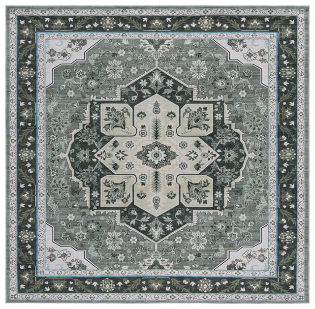 Safavieh Tucson 6'-0" x 6'-0" Rug in Green / Light Green