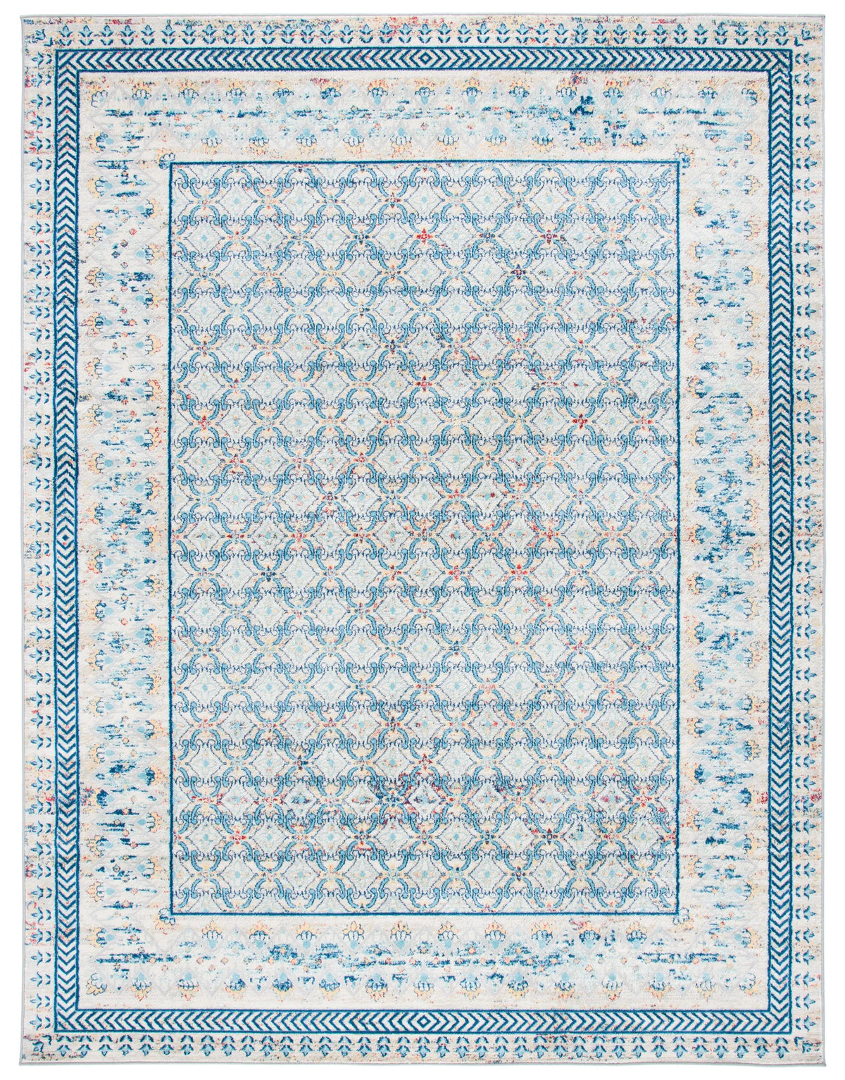 Safavieh Brentwood 10'-0" x 13'-0" Rug in Blue / Yellow