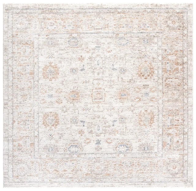 Safavieh Kendal 6'-7" x 6'-7" Rug in Beige / Grey Brown