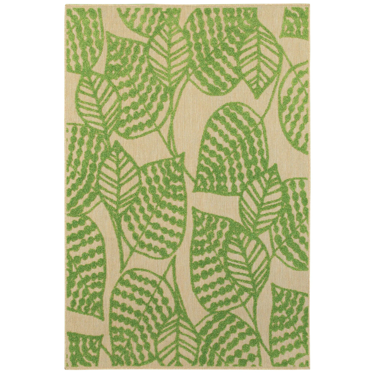 Oriental Weavers Sphinx Cayman 566F9 Sand / Green Rugs - main flat