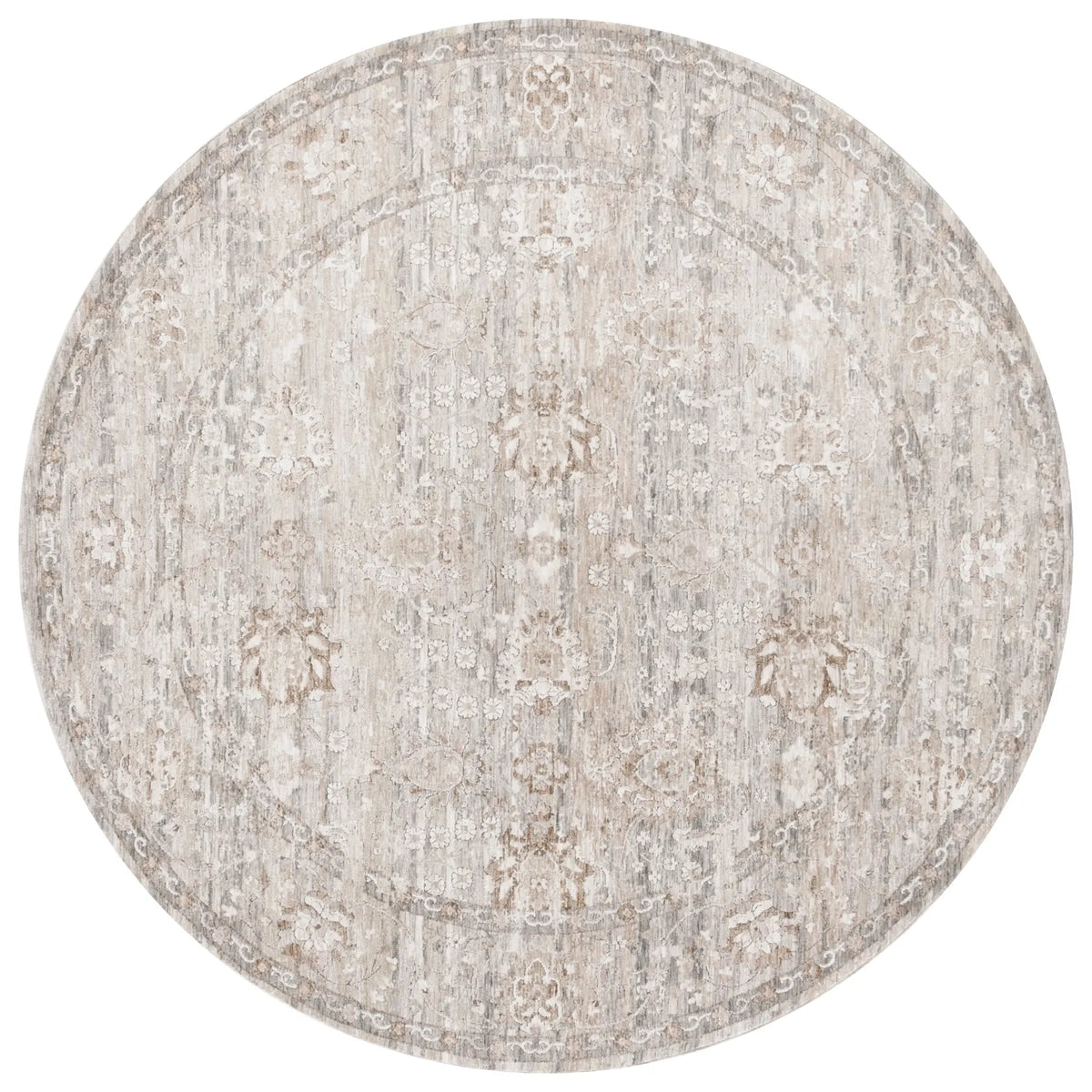 Safavieh Mason 100 6'-3" x 6'-3" Rug in Beige / Dark Grey