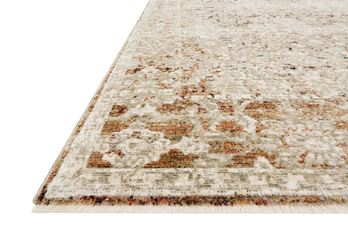 Loloi Theia The-07 Natural/Rust Rug - rug corner