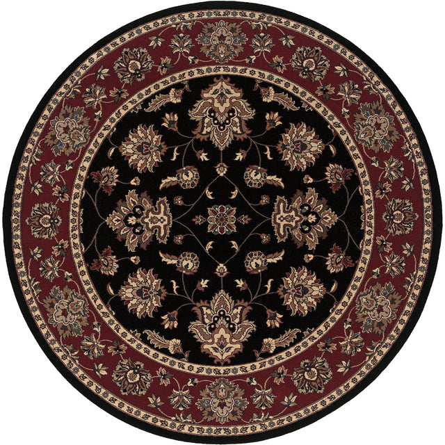 Oriental Weavers Sphinx Ariana 623m3 Black / Red Rugs - main flat
