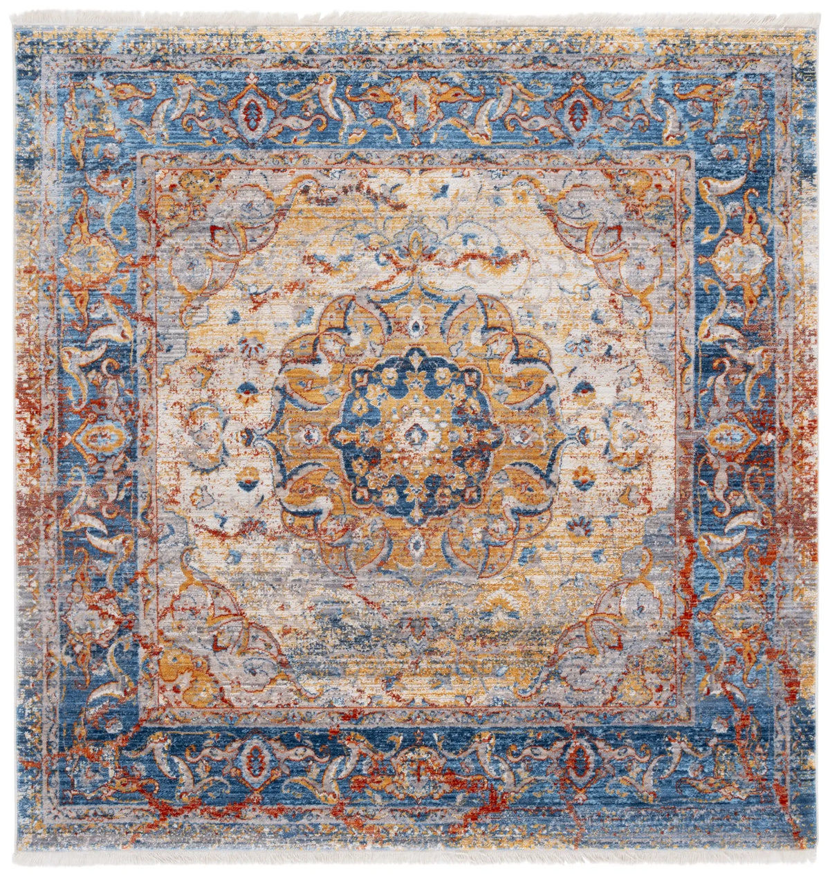 Safavieh Vintage Persian 5'-0" x 5'-0" Rug in Blue / Multi