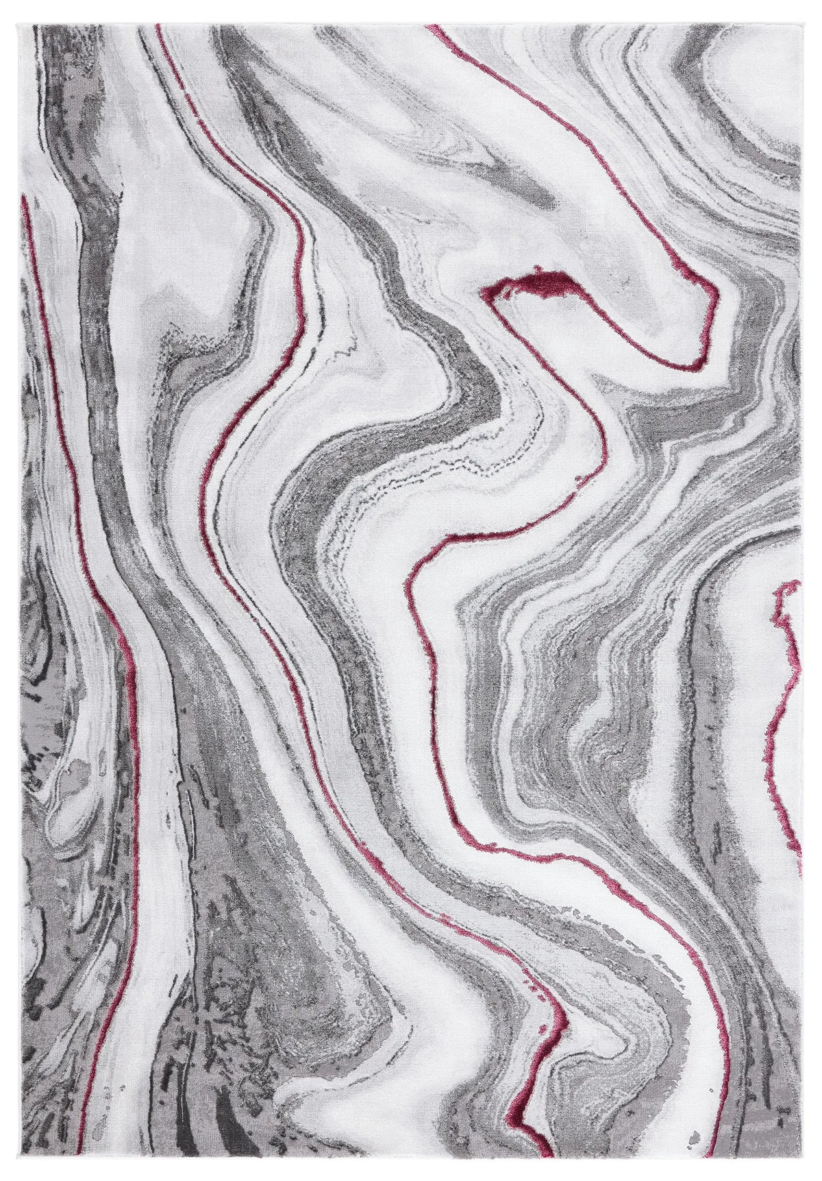 Safavieh Craft 4'-0" x 6'-0" Rug in Grey / Wine