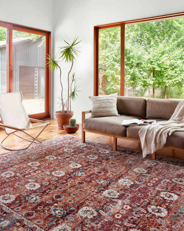 Loloi Samra Sam-07 Brick/Multi Rugs - room scene 1