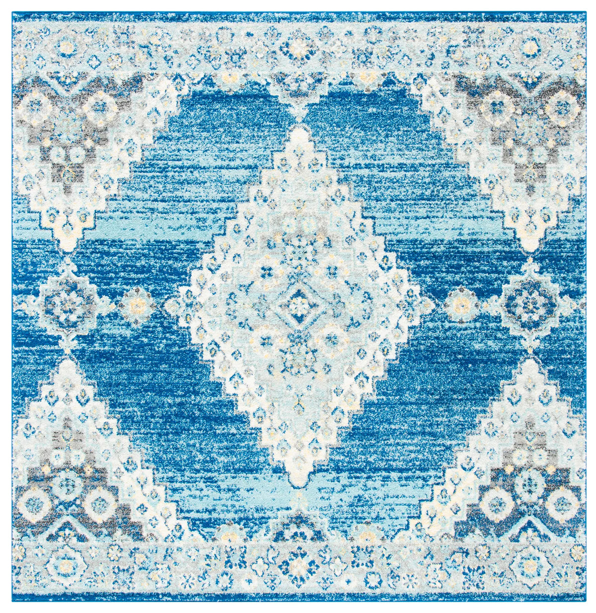 Safavieh Madison 6'-7" x 6'-7" Rug in Navy / Creme