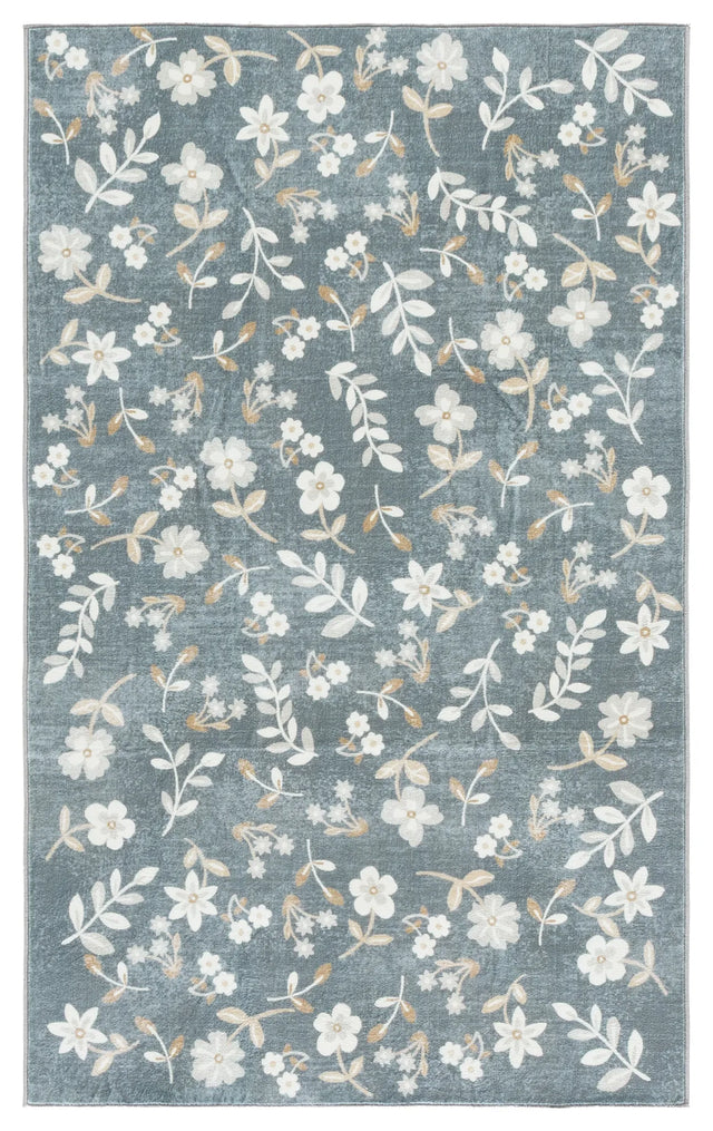 Safavieh Martha Stewart Washable 3'-0" x 5'-0" Rug in Dark Grey / Beige