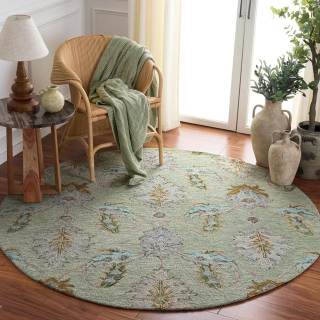 Safavieh Jardin 6'-0" x 6'-0" Rug in Sage / Green