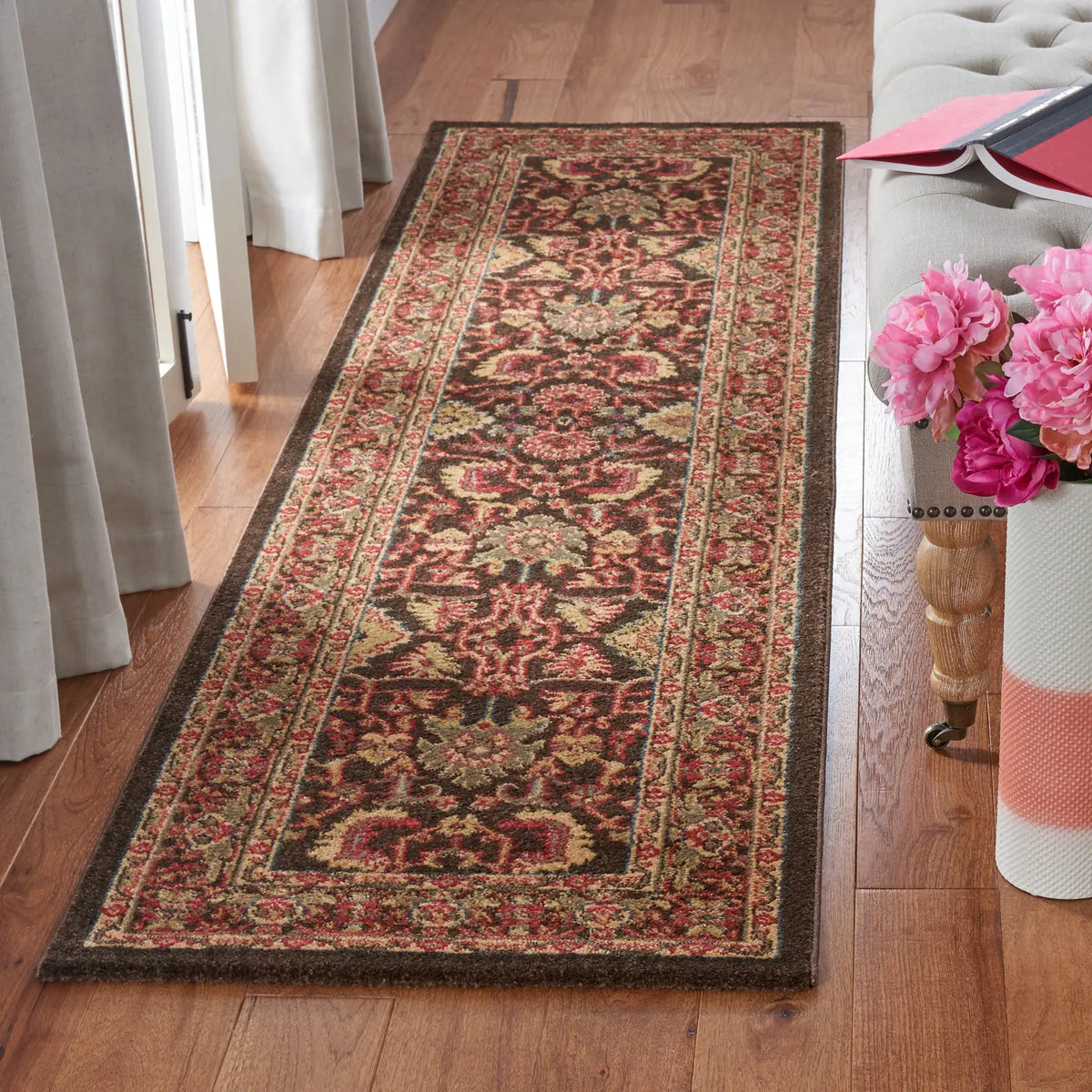 Safavieh Mahal 2'-2" x 10'-0" Rug in Brown / Beige