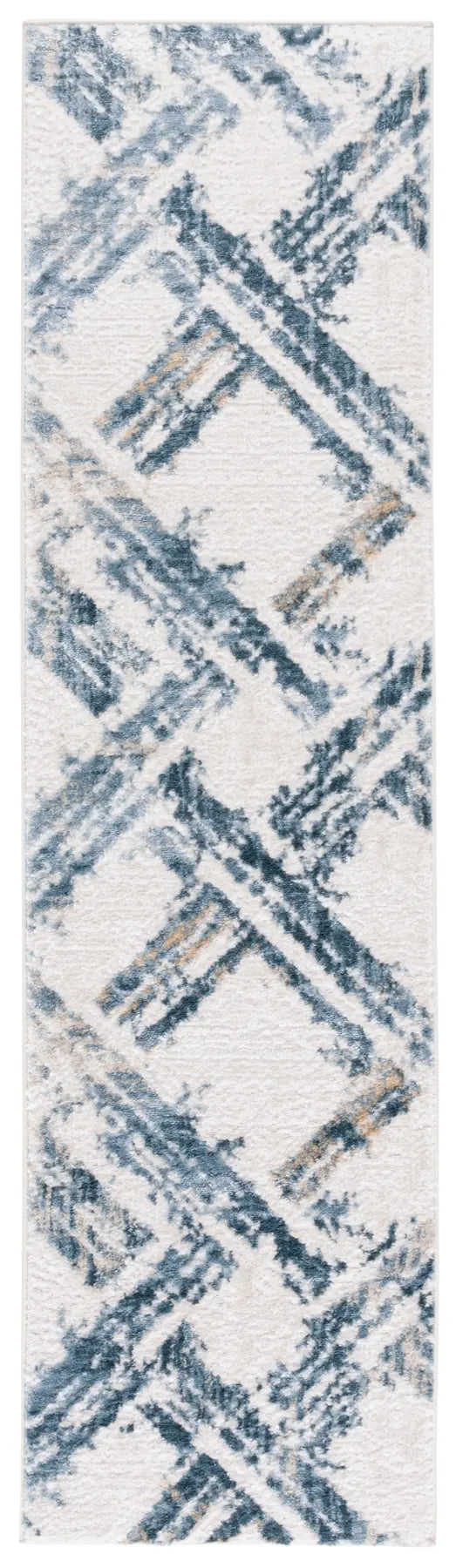 Safavieh Kingston 2'-2" x 8'-0" Rug in Blue / Ivory