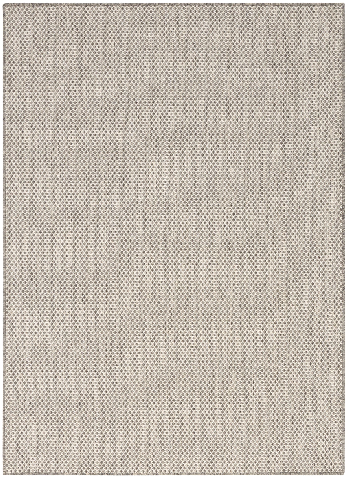 Nourison Courtyard COU01 Machine Made Ivory, Silver Rug