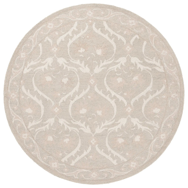 Safavieh Blossom 6'-0" x 6'-0" Rug in Light Grey / Ivory