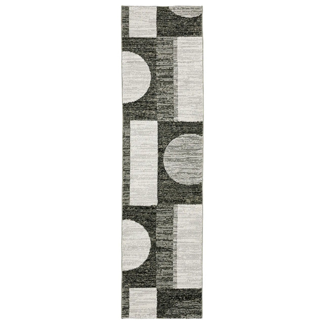 Oriental Weavers Sphinx Strada Str06 Charcoal/ Grey Rugs - runner