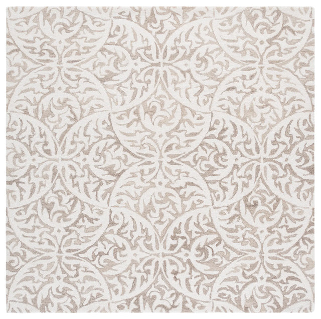 Safavieh Pine 6'-0" x 6'-0" Rug in Beige / Ivory