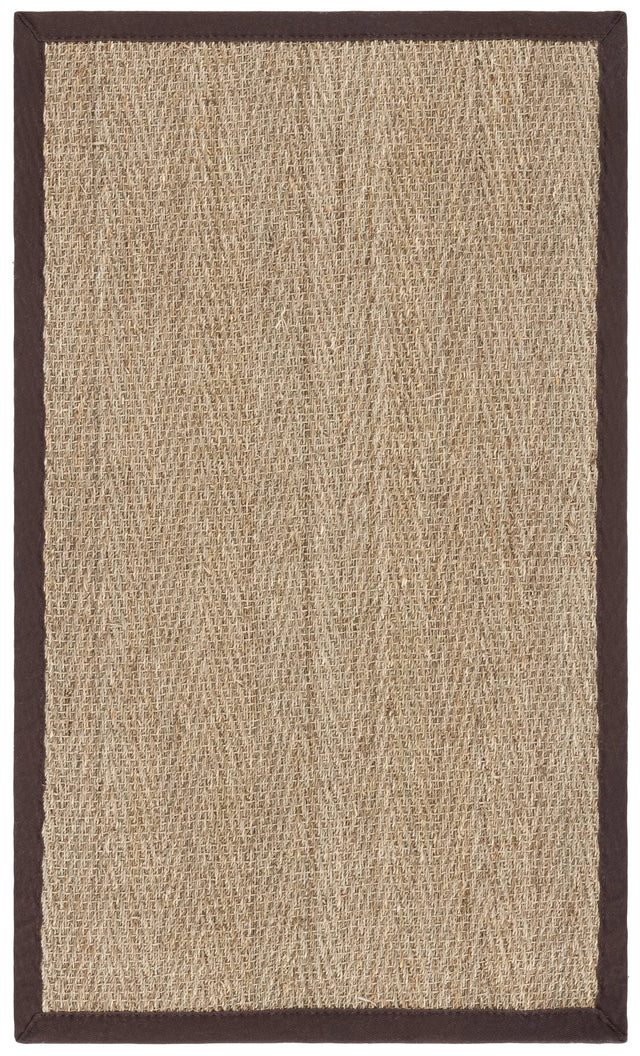 Safavieh Natural Fiber 3'-0" x 5'-0" Rug in Natural / Dark Brown