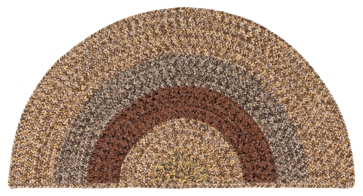 Safavieh Braided 2'-0" x 4'-0" Rug in Brown / Gold