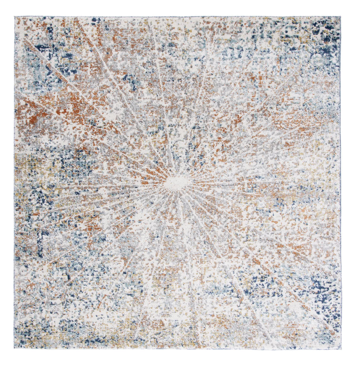 Safavieh Aston 6'-7" x 6'-7" Rug in Ivory / Navy