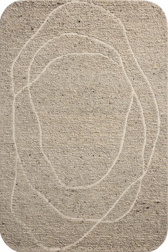 Loloi Otis OTT-01 Oatmeal / Ivory Rug - main flat