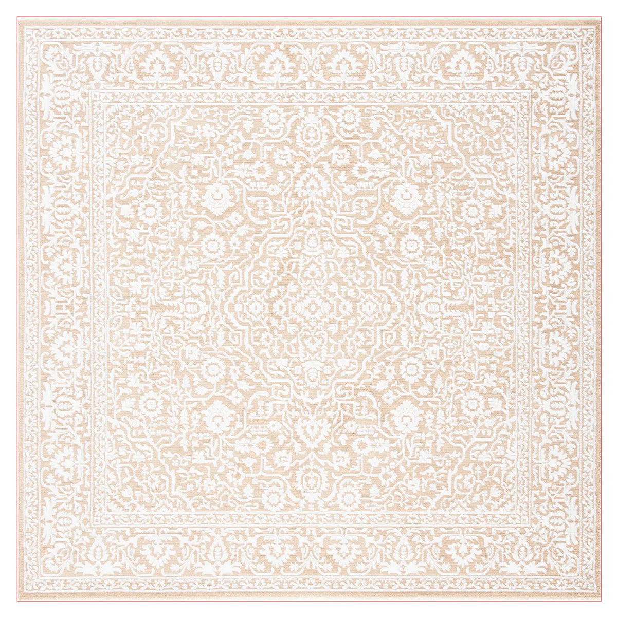 Safavieh Martha Stewart Sabrina 6'-7" x 6'-7" Rug in Gold / Ivory