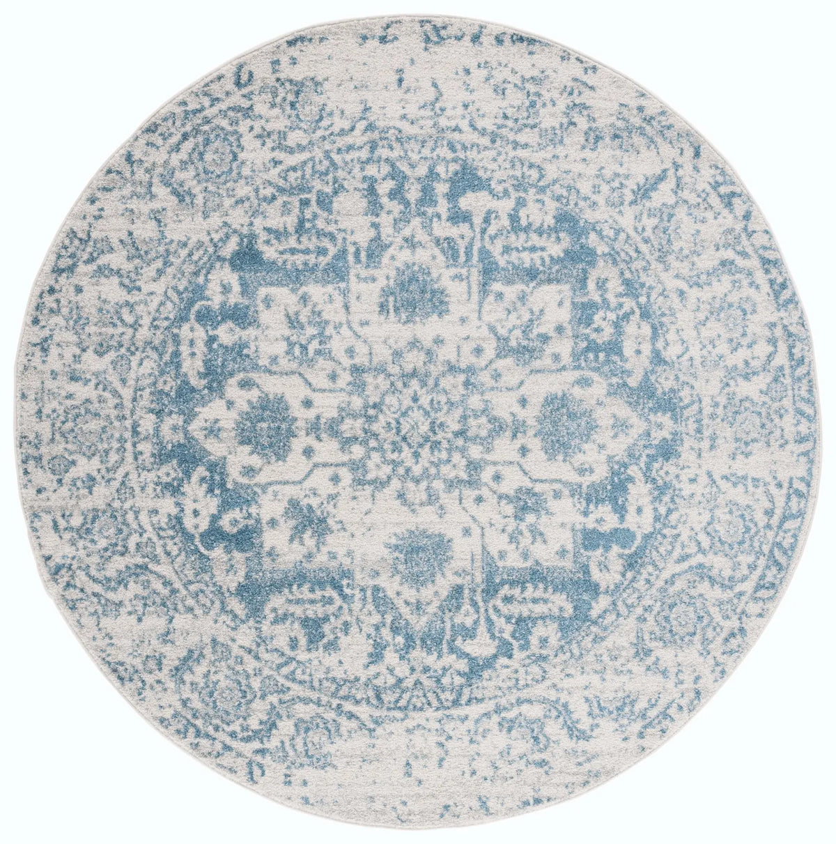 Safavieh Madison 5'-3" x 5'-3" Rug in Teal / Ivory