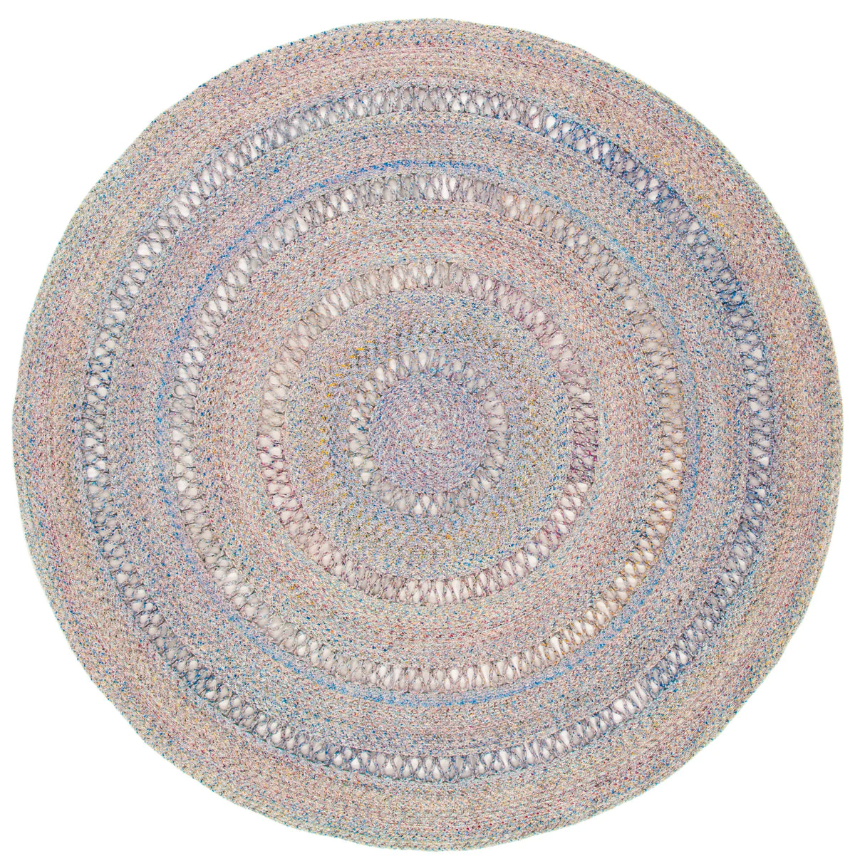 Safavieh Cape Cod 5'-0" x 5'-0" Rug in Pink / Grey