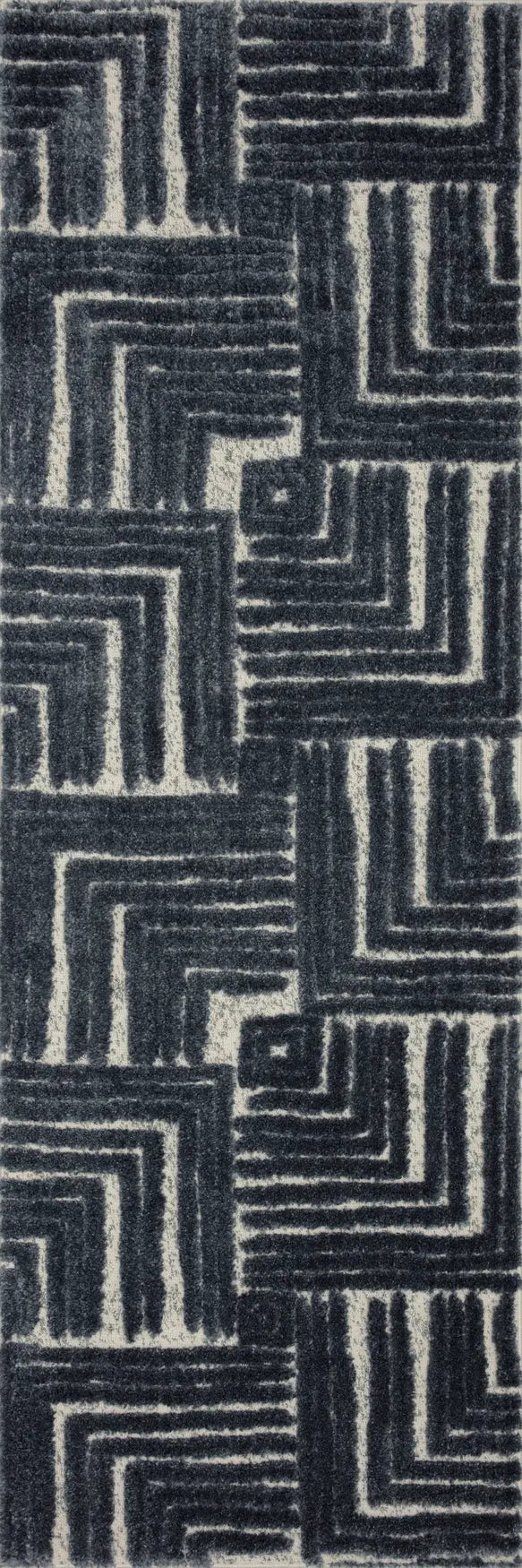 Loloi Hagen Hag-05 Blue/White Rugs - runner flat